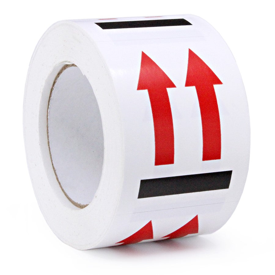 Arrow 3 x 4 Labels (This Side Up) - 500 per Roll – Kemel Cartons